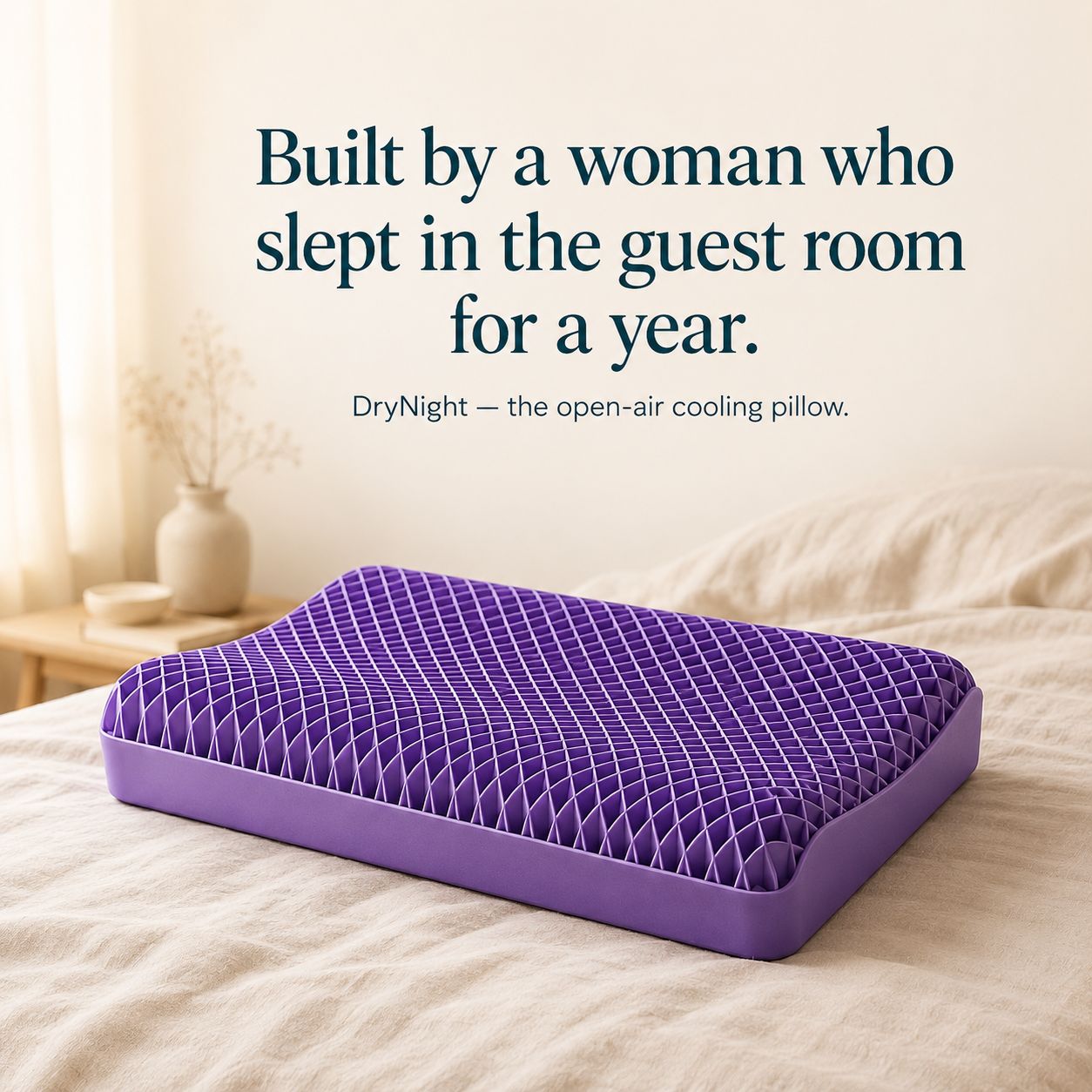 The Heat-Escape Pillow for Women in Menopause DryNight