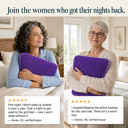 The Heat-Escape Pillow for Women in Menopause DryNight
